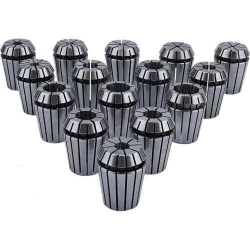 15Pcs ER25 Collet Tool Precision Spring Collet Set 2-16Mm CNC Collet Chuck for Milling Lathe Tools and Spindle Motors