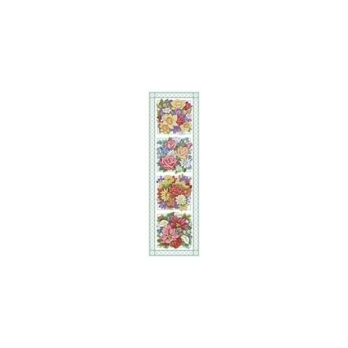 Dim 35116 Four Seasons Flower Needlework,For Embroidery,DIY 14CT Unprinted Arts Cross stitch kits Set Cross-Stitching