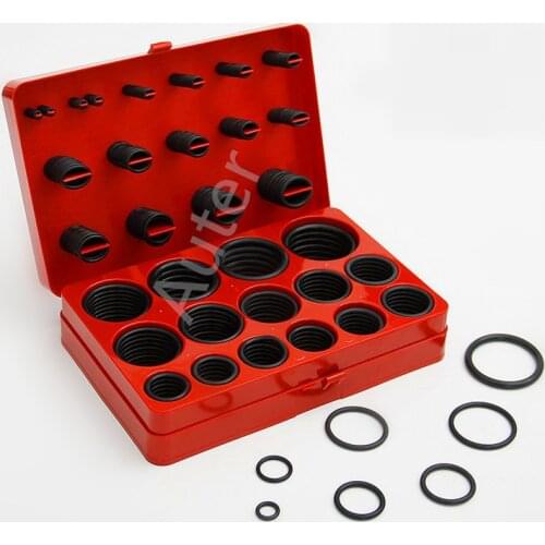Rubber O-ring Kit, Oring Box JIS B2401 / AS568 o ring seal rubber parts standard industrial ring Assortment