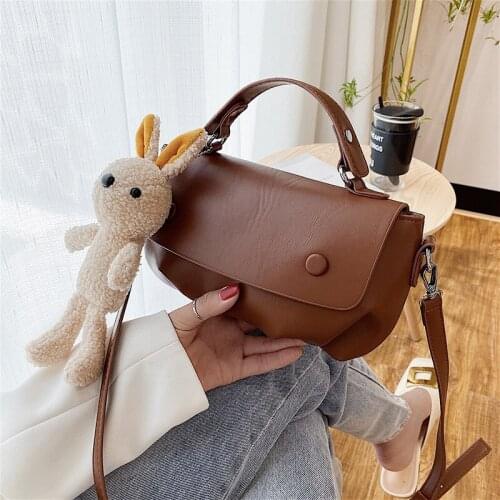 New womens bag 2021 new fashion One Shoulder Messenger Bag Small Square bag