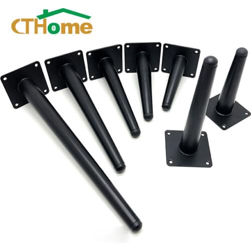 4pcs 6cm/15cm/50cm Legs for Metal Furniture Table Leg Chair Sofa Bed Black Gold Foot Desk Cabinet To The Dresser Feet TV Stands
