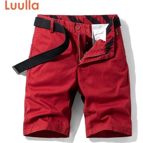 Luulla Men Brand New Military Style Classic Cargo Shorts 2020 Men Summer Multi-Pocket Cotton Bermuda Fashion Bottoms Homme Men