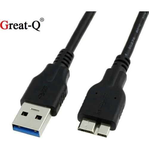 Great-Q High Speed USB 3.0 Type A Male to USB 3.0 Micro B Male Adapter Cable Converter For External Hard Drive Disk HDD