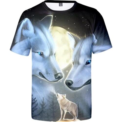 WAMNI Fahion Animal 3D Tshirt Streetwear T Shirt Horse Short Sleeve Hip Hop Wolf Harajuku Butterfly Tee Personalised Top