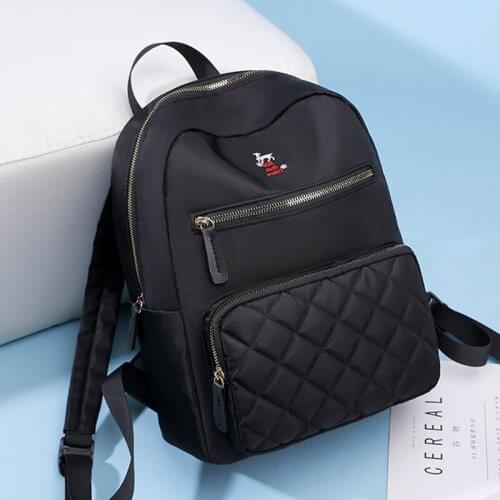 Womens Backpack for Ladies Anti Theft Bagpack Diamond Lattice School Bags Casual Female Oxford Backpacks Large Capacity Mochila