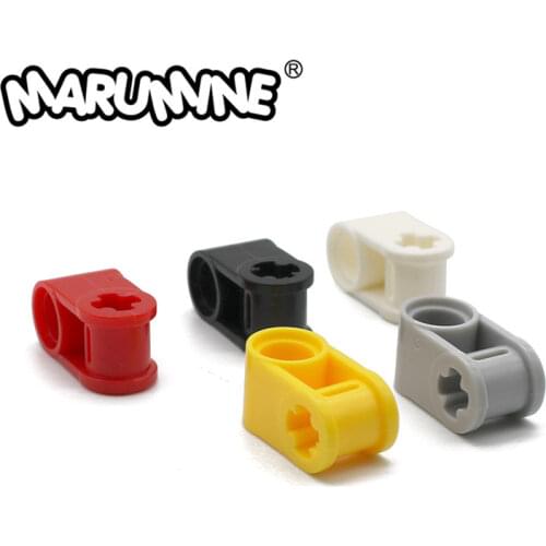 Marumine Technology Bricks 20PCS Axle & Pin Connector Perpendicular Compatible 6536 Technic Building Blocks Particle 32184 42003