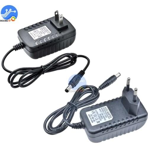 Power Adapter 12V 2A US/EU Adaptor AC 100-240V To DC 12V 2A 24W Charger Supply Universal Switching Inteligente Adapter 5.5X2.1MM
