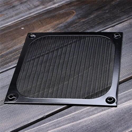 Aluminum 120mm Computer Fan Cooling Dustproof Dust Filter Shield Case Aluminum Grill Guard