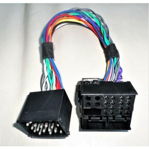 B.M.W ROUND 17 PIN TO FLAT 40 PIN ADAPTOR CONVERSION LEAD QUADLOCK CONNECTOR HARNESS ADAPTORS