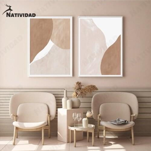Beige Graffiti Spot Canvas Painting Wall Art Home Decoration Fashion Poster Room Decor Wall Stickers Living Room Bedroom Decor