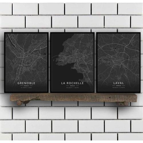 Grenoble La Rochelle Laval Le Havre Lille Limoges Lyon Marseille Metz Montpellier Mulhouse Nancy Nantes Nice France Poster