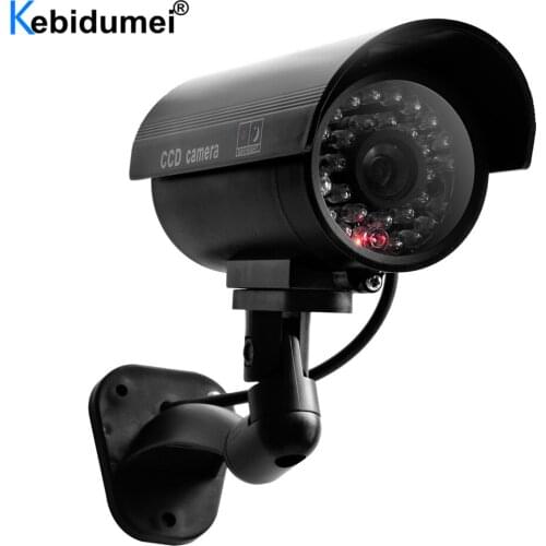 Fake Dummy Camera Bullet Waterproof Outdoor Indoor Security CCTV Surveillance Camera Flashing Red LED Free Shipping