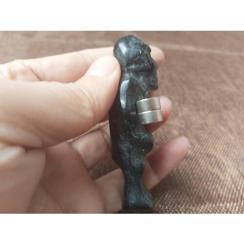 Crystal Meteorite antique Iron meteorite magnet stone collection Alien Skeleton- It has weak magnetism