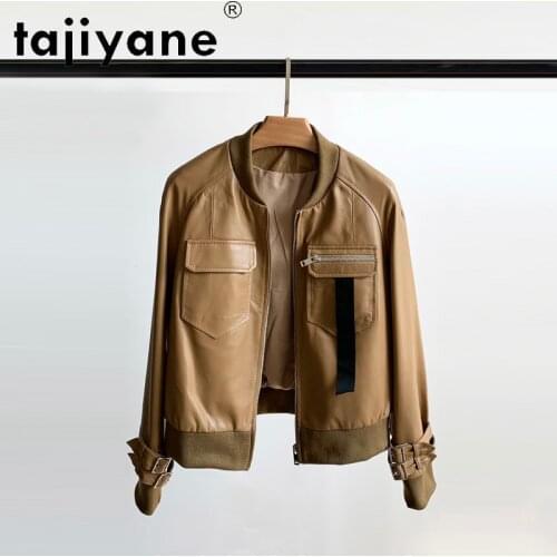 Tajiyane Genuine Leather Jacket Women Real Sheepskin Coats Korean Style Vintage Woman Cloth Female Jackets Mujer Chaqueta TN2048