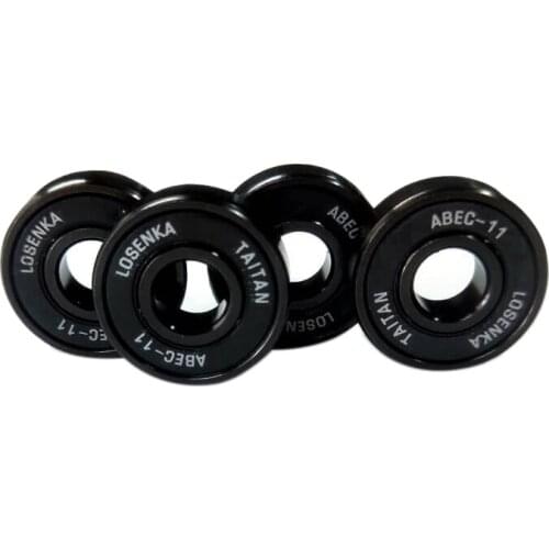 HOT LOSENKA 8Pcs Skateboard Parts Bearings Professional Skate Ceramics Shaft Bearings ABEC-11 High Speed Skateboard Wheels Beari