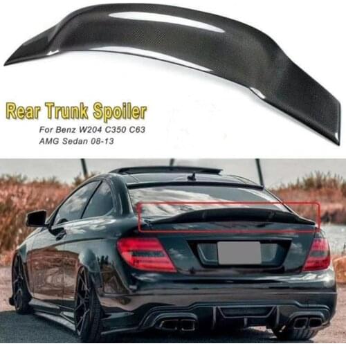 Mercedes W204 Renntech Style Spoiler Carbon Fiber R Style Spoiler For Benz W204 C300 C180 C220 4 Doors Sedan C Class 2008-2013