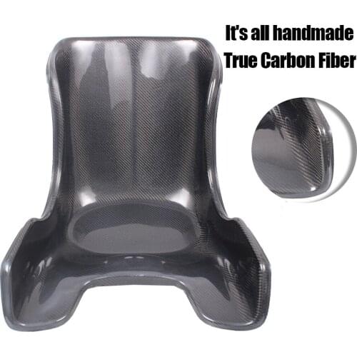 Car modification parts adult children real carbon fiber kart seat drift carbon pattern racing chair