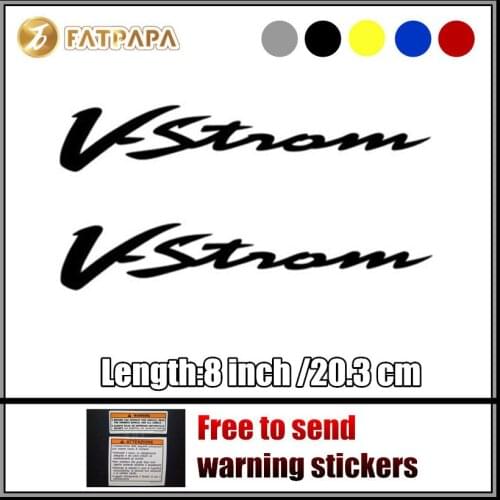 Motorcycle bike Fuel tank Wheels Fairing notebook Luggage helmet MOTO Sticker decals For Suzuki V-strom