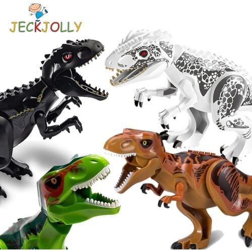 Jurassic Dinosaur Set Building Blocks Figure Tyrannosaurus Velociraptor Triceratop T-Rex Dino World Park Brick Toy for Kids