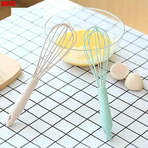 New Egg Beaters Whisk Mixer Beater Silicone Kitchen Tools Hand Cooking Foamer Wisk Cook Stainless Steel Manual