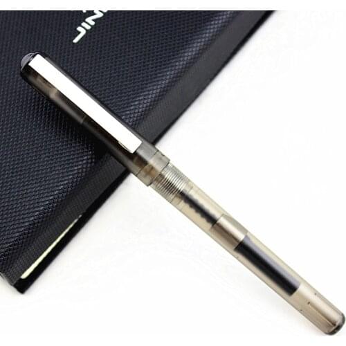 Jinhao New Arrival Matte Transparent Color Fountain Pen High Quality Stainless Steel Clip 0.5mm Ink Writing Pens School Supplies