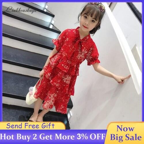 Girls Dress Kids Elegant Princess Dress Girls Lace Chiffon Vacation Dress Teen Summer Sweet Sleeveless Floral Fluffy Cake Dress