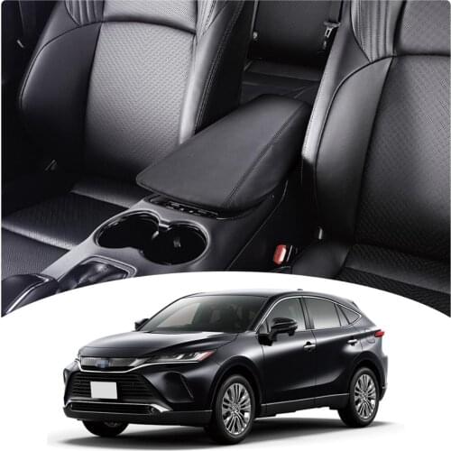 LFOTPP Car Armrest Box Cover For Harrier 4th 2020 Central Control Armrest Storage Box Pad Auto Interior Accessories Black Red