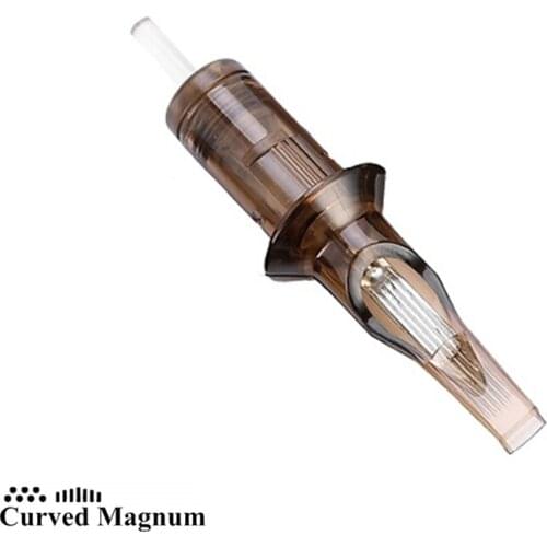 Premium Original BIGWASP V3 #12 Standard Permanent Makeup Tattoo Needle Cartridges Curved Magnum -- 5/7/9/11/13/15RM