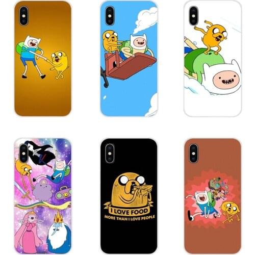 TPU Transparent Skin Case Adventure Time with Finn and Jake For Xiaomi Redmi 4A S2 Note 3 3S 4 4X 5 Plus 6 7 6A Pro Pocophone F1