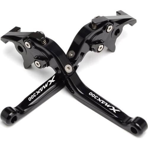 With Logo For Yamaha X-MAX 300 XMAX300 2020 2021 Motorcycle CNC Aluminum alloy Adjustable Foldable Brake Clutch Lever Accessorie