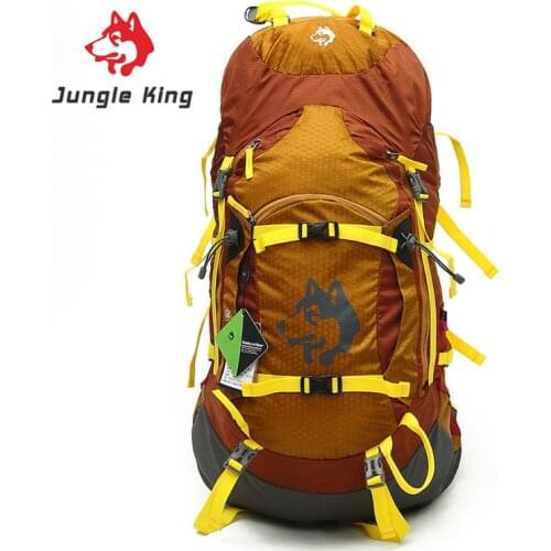 Jungle King outdoor camping backpack Both men and women 55 l large capacity backpack hiking backpack Waterproof sports backpack