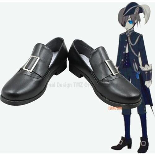 Black Butler Ciel Phantomhive Black Characters Anime Costume Prop Cosplay Shoes Boots