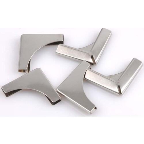 Beautiful 10Pcs 2color Metal Book Corner Trilateral Albums Menus Folders Box Corner Protectors For Decor 33x33x8mm CP1498