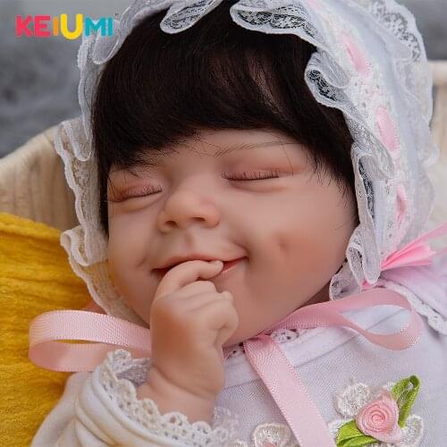 49CM New Arrival Full Silicone Reborn Bonecas Rooted Fiber Hair Dress Up Alive Reborn Baby Doll For Collection Toy