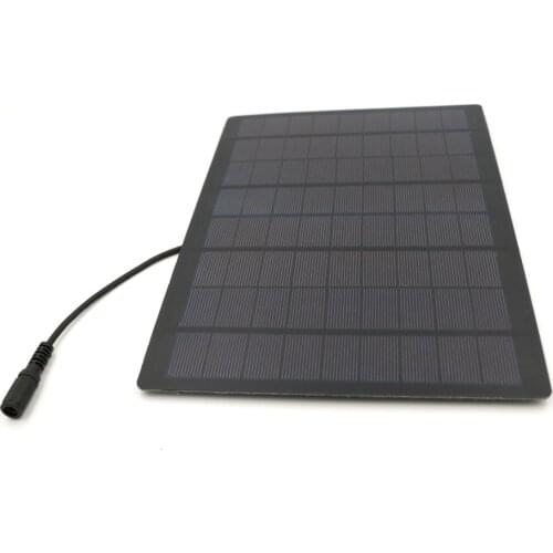 Solar Panel Charger 18V 9W with 30cm Cable 5.5*2.1 DC Connector Solar Cell Polycrystalline DIY Solar Charge Battery