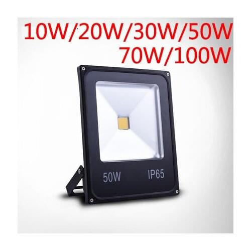 Led outdoor floodlight 10W 20W 30W 50W 70w 100w Led spotlight 110V 220v waterproof IP65 high power outside landscape lighting