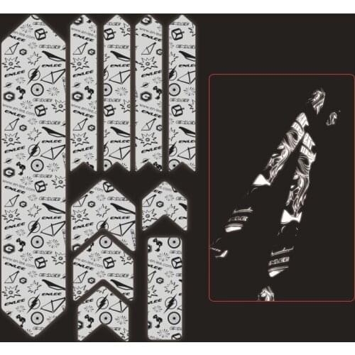 ENLEE Mountain Bike Reflective Stickers Waterproof Bicycle Frame Stickers Removeable Bicycle Accessories