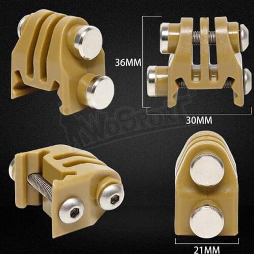 Tactical Accessories Go Pro fixed Mount Adapter 20mm Rail Plastic Connection Mount for GoPro 3+ 4