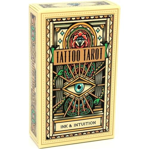 Tattoo Tarot 78 cards Tarot Deck beautifully illustrated Fully Functional Set Featuring Vintage Tattoo Designs traditional