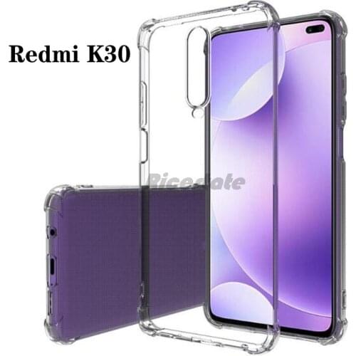 TPU For Redmi K30 Anti-shock Case Xiaomi Redmi K30 Transparent Soft TPU Dropproof Shockproof Phone Case for Redmi K30 Clear Case