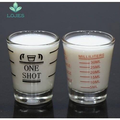 45ml Thickened Graduated Glass Oz Ounce Cup Measuring Cup Shot Glasses Kitchen Home Measure Supplies Dropshipping
