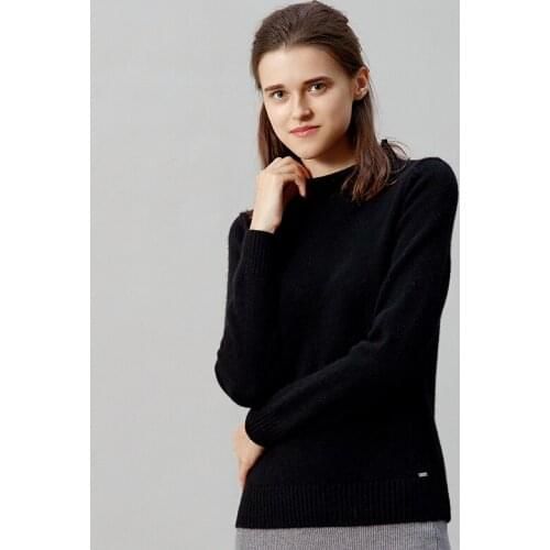 2018 Winter Womens Pure Color With Thicken Cashmere Sweater