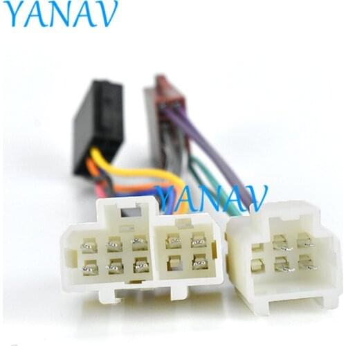 12-019 Wire Harness Adaptor ISO RADIO ADAPTER CABLE FOR-NISSAN Maxima,Micra,Patrol,Sunny,Sirena,Prairie,Teranno,Vanette,100NX,20