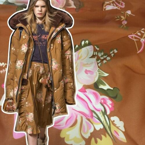 148 cm Wide Printed Chiffon Fabric Hand-painted Pattern Digital Heat Transfer Cloth Per Meter Home Textile China Express