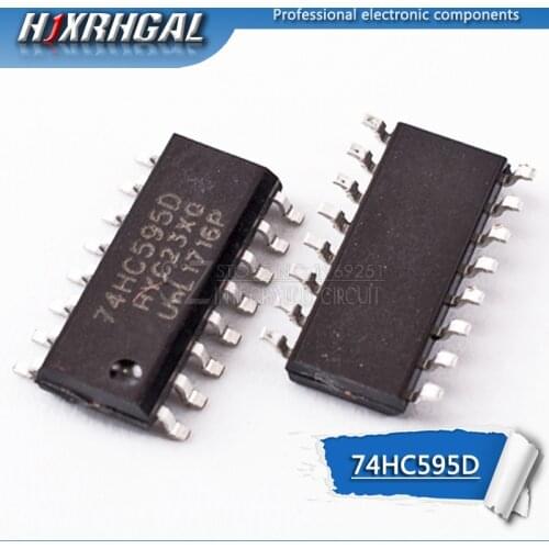 20pcs 74HC595D SOP16 74HC595 SOP SN74HC595DR SMD 74595