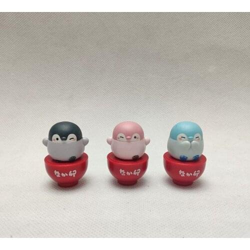 24PCS 4.5cm Japan cute penguin series model ornament food and play toy Cake DIY decorative mobile phone shell material