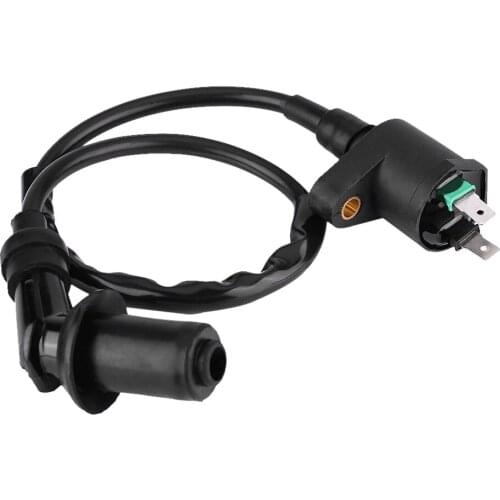 450mm / 17.71in Plastic Metal Ignition Coil for GY6 50CC 125CC 150CC Engine Motorcycle Dirt Bike Scooter Moped Black