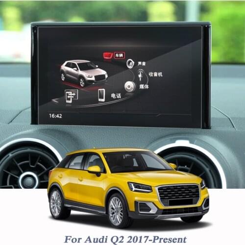 7/8.3Inch Car Styling GPS Navigation Screen Protect Glass Film For Audi Q2 2017-Present Sticker Auto Internal Accessories