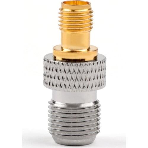 Areyourshop RP SMA Female To F-Type Female Jack Plug Straight Coax RF Adapter Connector 1/4PCS 50 ohm Connector Hot Selling