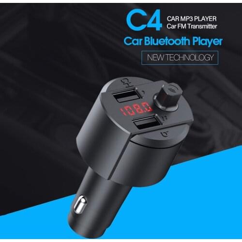 Dual USB Car Bluetooth 5.0 MP3 Player Multifunction Car Handsfree Receiver Player Kit PUO88